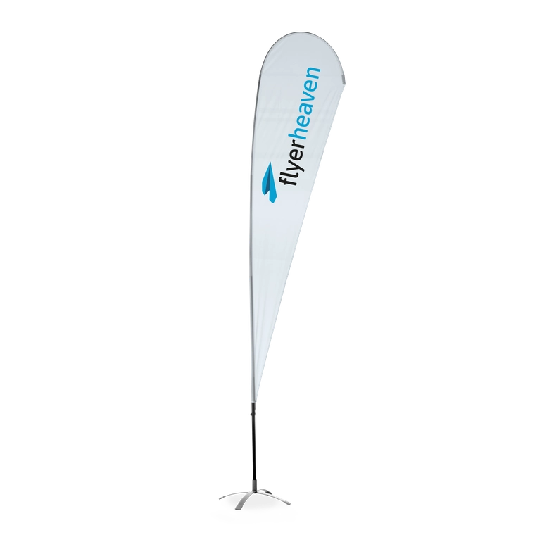Standard Drop-Flag in 900x4220 mm Bedruckte Standard Drop-Flag 900x4220 mm