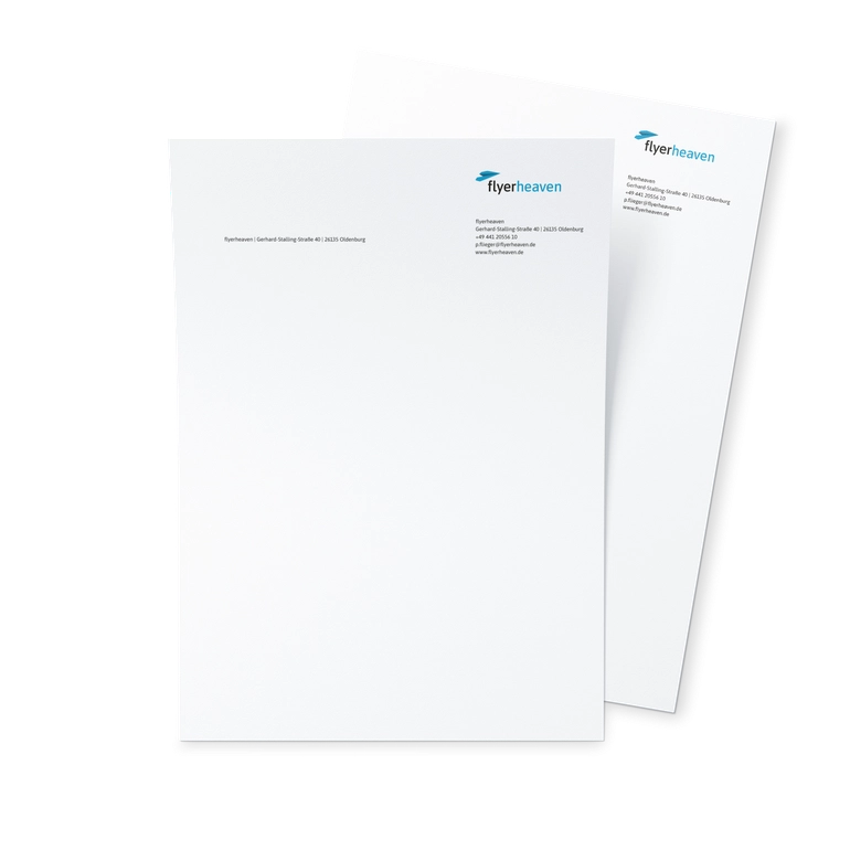 Bedrucktes Standard Briefpapier