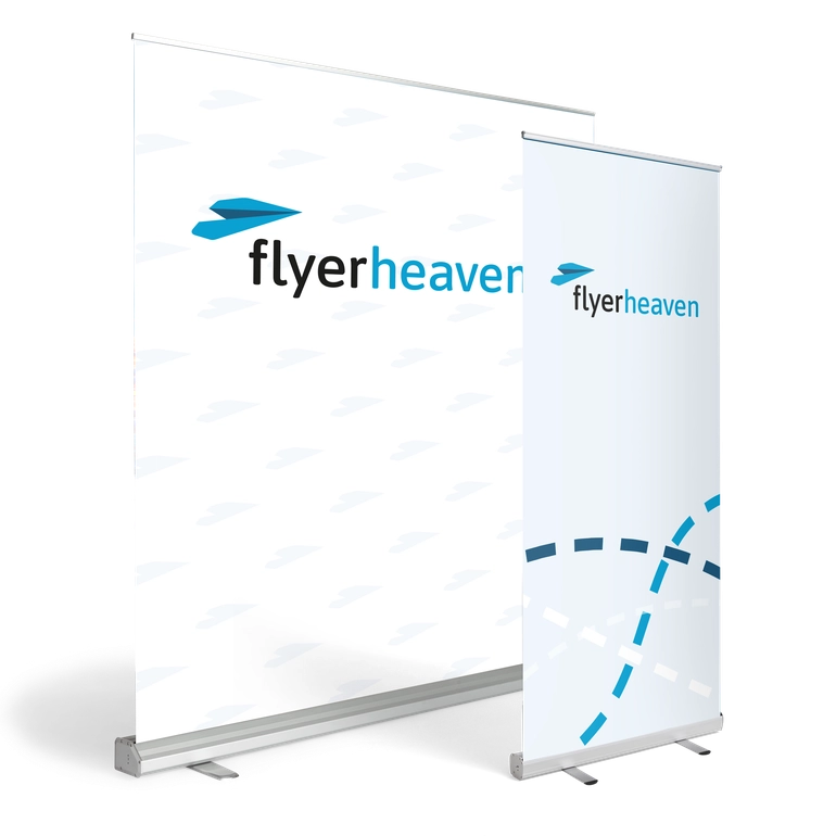 Bedruckte Roll-Up Displays